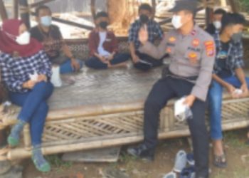 Oprasi Ketupat Maung-2022 Polsek Lebakgedong Pengamanan Wisata Jembatan Kaca Lereng Cibolang