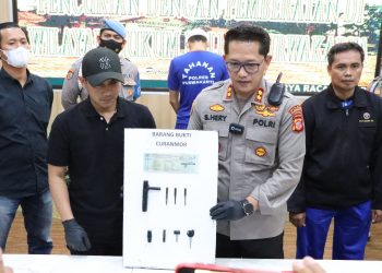 Kepolisian Resor (Polres) Purwakarta,Ringkus Dua komplotan Pencurian Sepeda Motor (curanmor)