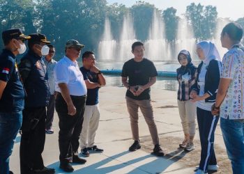Bupati Purwakarta Pastikan Sarana dan Prasarana Taman Air Mancur Sri Baduga Berfungsi