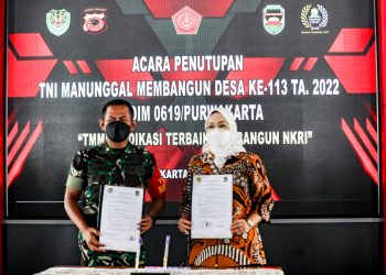 Kodim 0619 dan Pemkab Purwakarta Tuntaskan Program TMMD ke-113