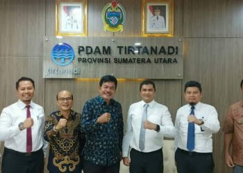 Bupati Nias Barat Bertemu Dirut PDAM Tirtanadi, Bahas Perjanjian Kerja Sama