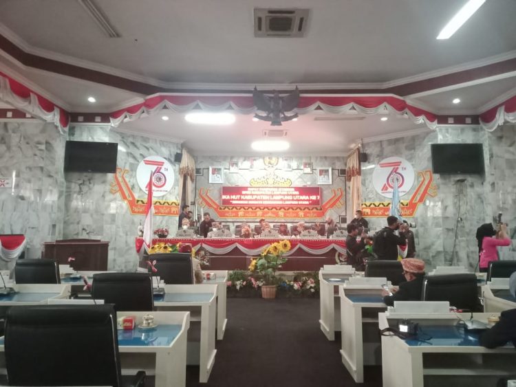 HUT Lampung Utara, DPRD Gelar Paripurna Istimewa
