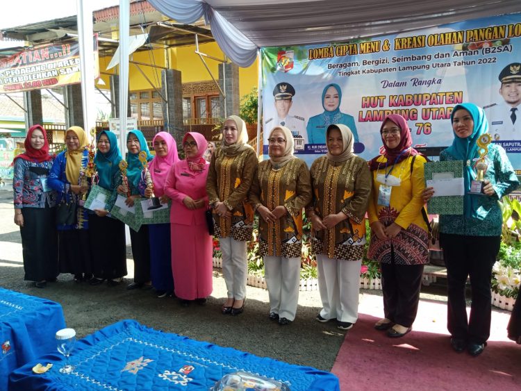 Guna Pencegahan Stunting Sejak Dini, TP – PKK Lampura Adakan Lomba Kereasi Olahan Pangan Lokal