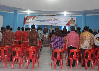 PENGUKUHAN PANITIA PELAKSANA PERINGATAN HUT KE-77 KEMERDEKAAN REPUBLIK INDONESIA TAHUN 2022 DI KABUPATEN NIAS