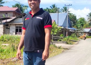 Ruas Jalan Hilisebua – Sōmi Selesai di Hotmix, Kades Somi : Terimakasih Banyak Pak Bupati