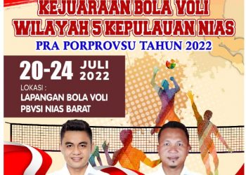 Kejuaraan Bola Voli Wilayah V Kepulauan Nias Digelar Pada 20-24 Juli 2022 Di Nias Barat