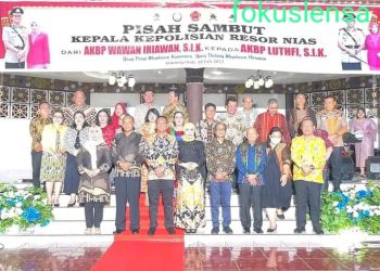 Pisah Sambut Kapolres Nias, di Hadiri Oleh Pimpinan Daerah se-Kepulauan Nias