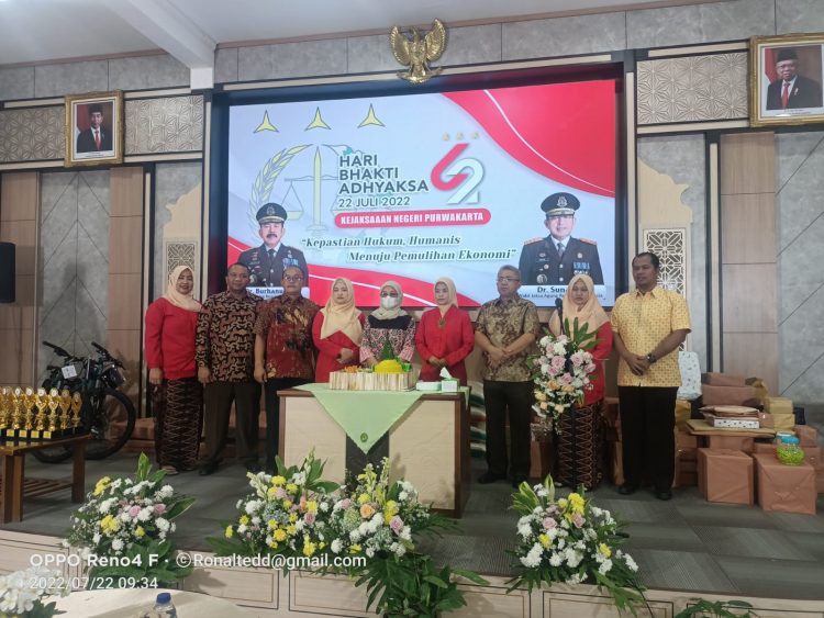 Memperingati Hari Bhakti Adhyaksa, Ini Pencapaian Kinerja Kejari Purwakarta Periode Januari s/d Juli 2022