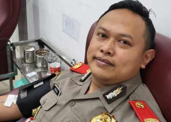 Kompol Anggaito Hadi Prabowo Donorkan Darah Bentuk Rasa Peduli Kemanusiaan