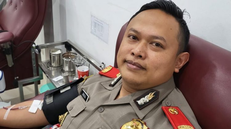 Kompol Anggaito Hadi Prabowo Donorkan Darah Bentuk Rasa Peduli Kemanusiaan