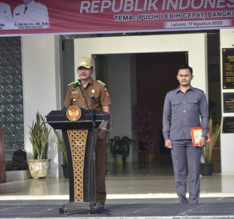 Bupati Nias Barat Harapkan ASN Fokus Bekerja Agar Meraih Hasil Yang Maksimal