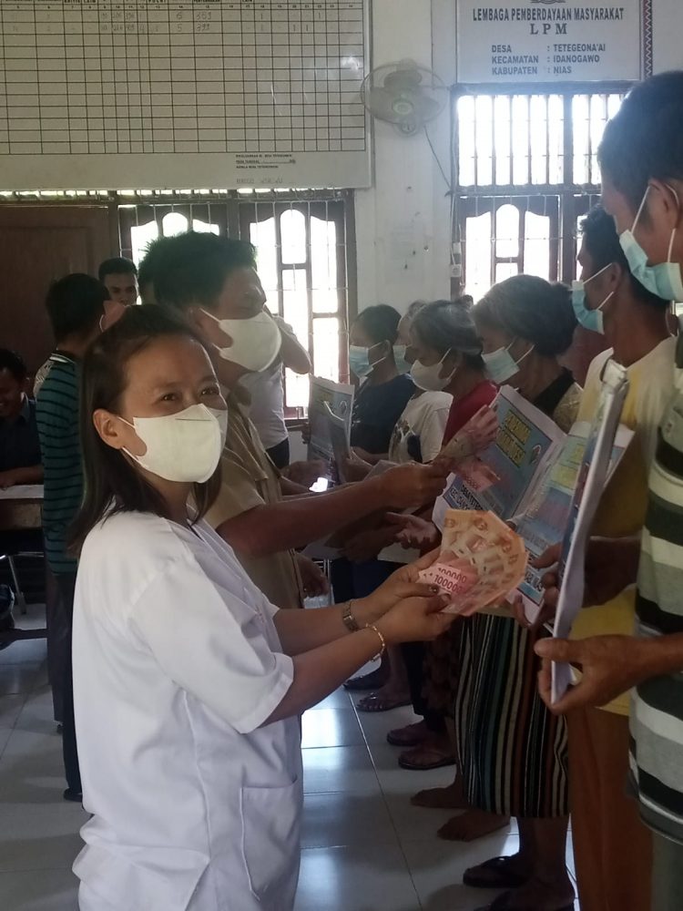 Pemdes Tetegeo Na’ai Laksanakan Pembagian BLT DD TA 2022 Bulan Juli & Agustus