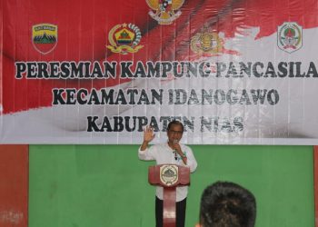 Bupati Nias Resmikan Kampung Pancasila Kecamatan Idanogawo