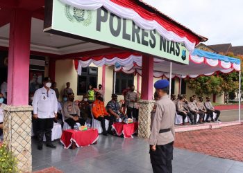 Polres Nias Gelar Apel Kesiapan Penanggulangan Bencana Karhutla Tahun 2022