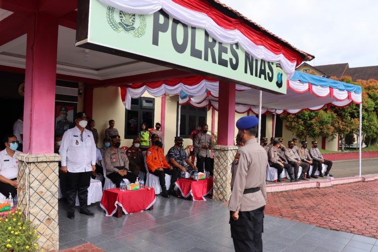 Polres Nias Gelar Apel Kesiapan Penanggulangan Bencana Karhutla Tahun 2022
