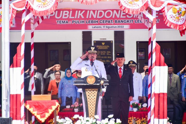 Pemkab Nias Barat Gelar Upacara Peringatan HUT Republik Indonesia Ke 77