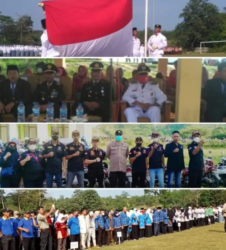 UNSUR MUSPIKA CIMARGA GELAR UPACARA HUT RI KE- 77 SECARA KHIDMAT DI LAPANGAN PASIR ROKO