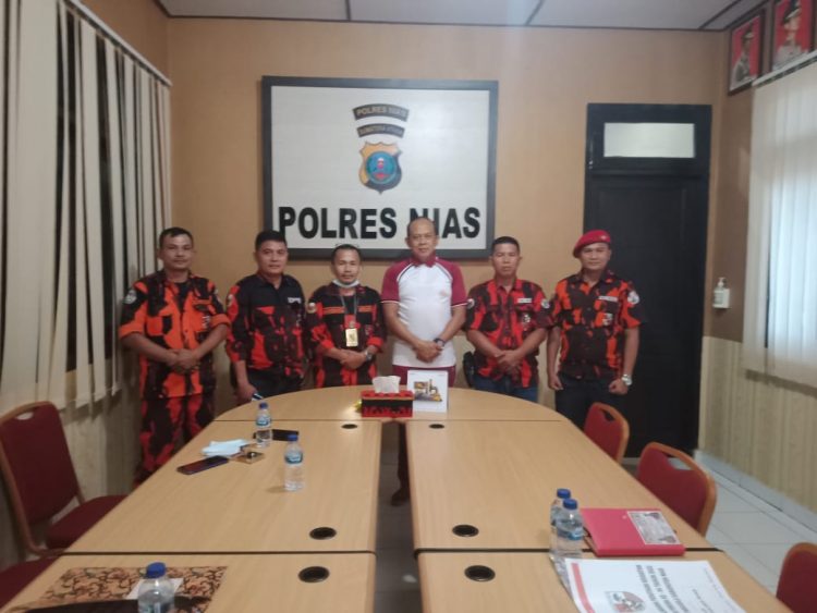 Kapolres Nias Terima Kunjungan Pemuda Pancasila Kabupaten Nias