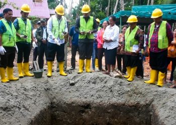 Bupati & Wabup Nias Barat Hadiri Peletakan Batu Pertama Bangunan Tower 4G