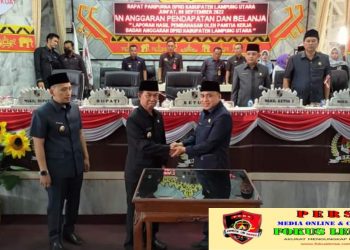 DPRD Lampura Gelar Rapat Paripurna Perubahan 2022
