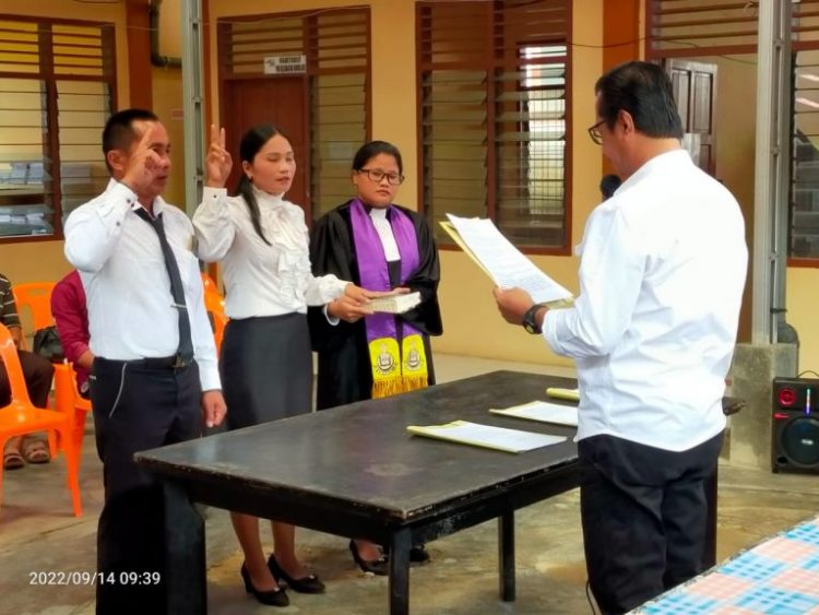 Camat Bawalato Lantik BPD PAW Desa Siōfa Ewali Selatan