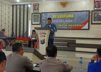Polres Nias Gelar Binrohtal, wujudkan Personil Polri yang bertaqwa dan lebih Humanis
