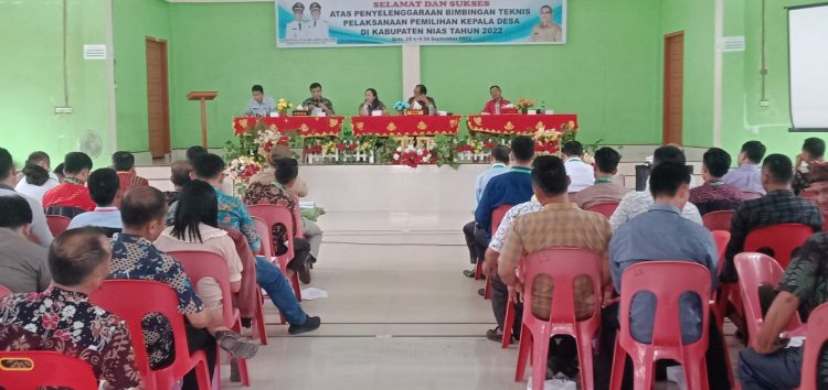Panitia Pilkades di Kecamatan Ulugawo dan Kecamatan Idanögawo TA 2022 Ikuti Bimtek