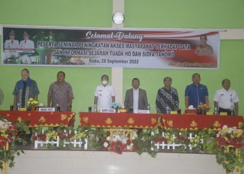 Bupati Nias Hadiri Seminar Sejarah Tuada Ho Dan Siōfa Tanōmō