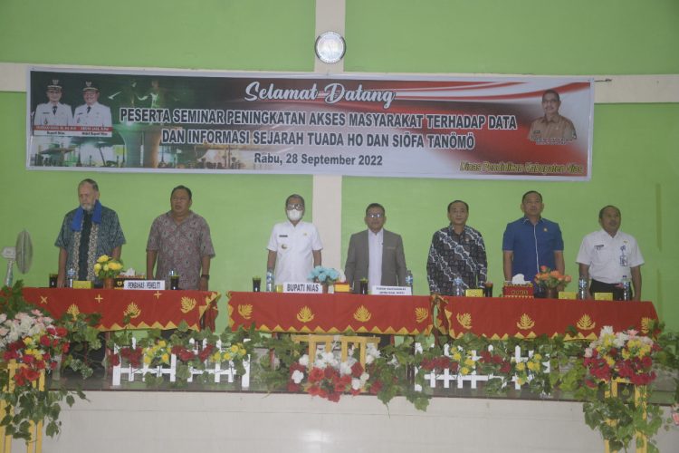 Bupati Nias Hadiri Seminar Sejarah Tuada Ho Dan Siōfa Tanōmō