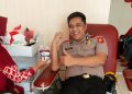 Kompol Chandra Mata Rohansyah Donorkan Darah Bantu Stok PMI