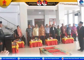 Bupati Nias Barat Lantik Pj. Sekda Nias Barat, Sozisōkhi Hia, SH., MM
