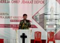 Bupati Nias Barat Hadiri Ibadah Pembangunan Gedung Gereja ONKP Depok