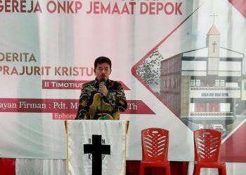 Bupati Nias Barat Hadiri Ibadah Pembangunan Gedung Gereja ONKP Depok