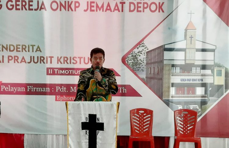 Bupati Nias Barat Hadiri Ibadah Pembangunan Gedung Gereja ONKP Depok