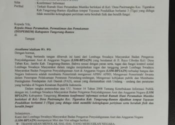 Soal bangunan di Mustika Langgar Perda LSM BP2A2N: kami Surati Dinas DTRB dan Perkim