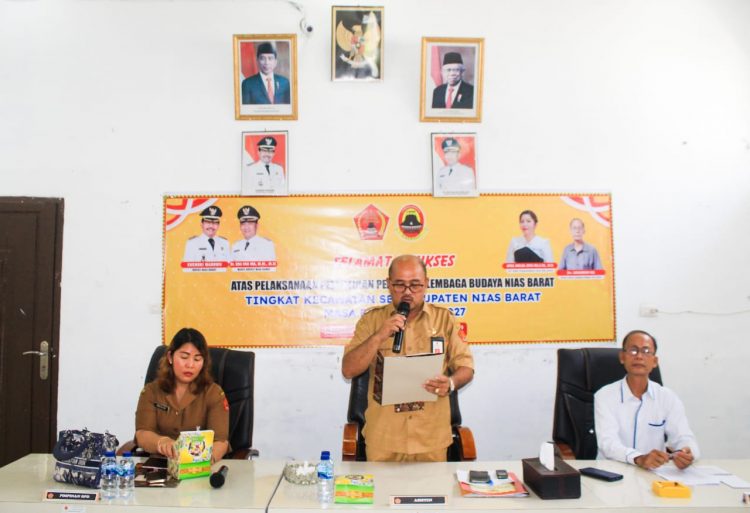 Pengurus Lembaga Budaya Nias Barat Di 8 Kecamatan Dikukuhkan