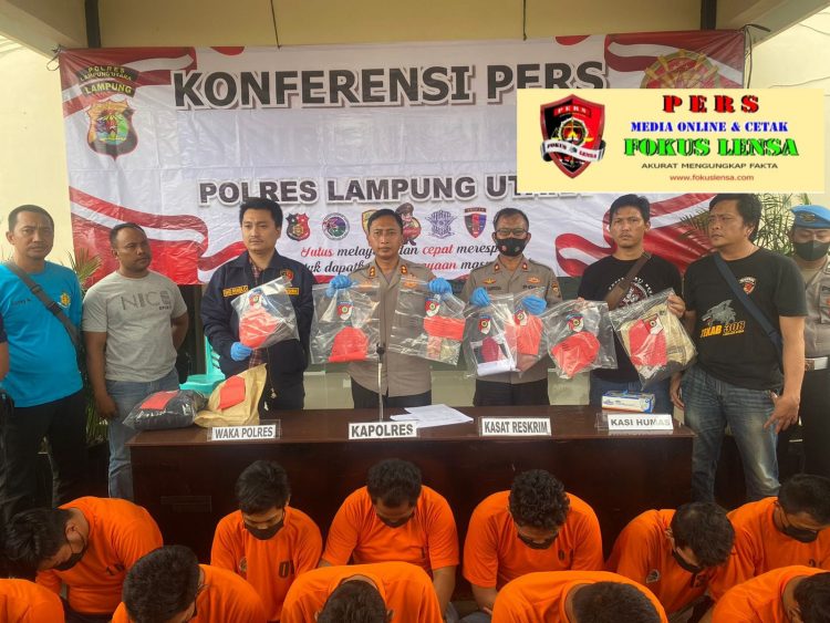 22 Pelaku Kejahatan Diringkus Polres Lampung Utara