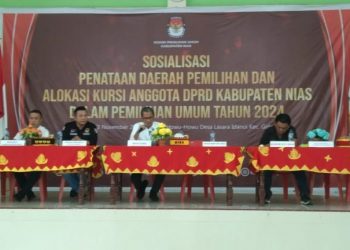KPU Nias Gelar Penataan Dapil dan Alokasi Kursi Anggota DPRD Dalam Pemilu Tahun 2024