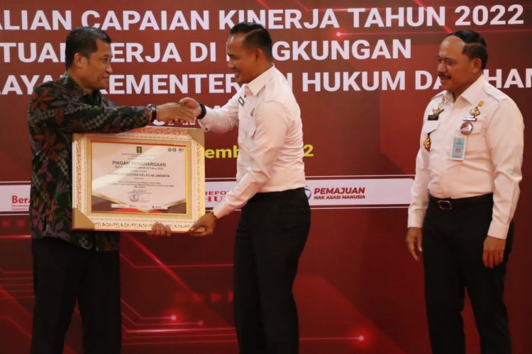 Lapas Narkotika Kembali Sabet Penghargaan Dari Kanwil Kemenkumham DKI Jakarta,Prestasi Yang Baik