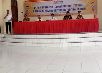 Maksimalkan Peran dan Fungsi Sentra Penegakan Hukum Terpadu, Bawaslu Kab. Nias Gelar Rakor