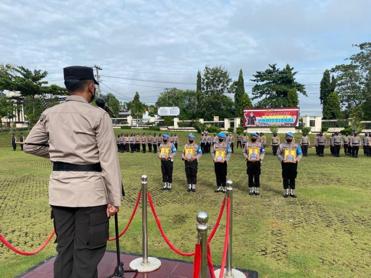 Langgar Kode Etik Profesi Polri, 5 Personel Polres Lampung Utara Diberhentikan Tidak Dengan Hormat