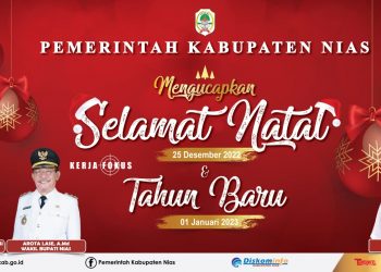 Pemerintah Kabupaten Nias Mengucapkan Selamat Natal 25 Desember 2022
