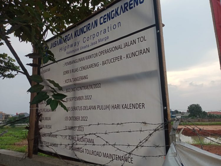 PEMBANGUNAN KANTOR OPERASIONAL JALAN TOL JOR II CENGKARENG – BATU CEPER – KUNCIRAN DISOROT