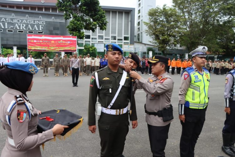 Amankan Nataru, Polres Lebak Laksanakan Apel Gelar Pasukan Ops Lilin Maung 2022
