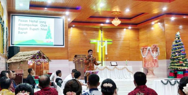 Ibadah Perayaan Natal Di Kabupaten Nias Barat Berlangsung Aman Dan Kondusif