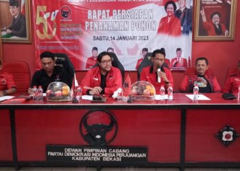 DPC PDI-PERJUANGAN Kabupaten Bekasi Gelar Rapat Persiapan Penanaman Pohon
