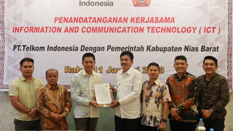 Bupati Nias Barat Tandatangani Kesepakatan Bersama Dengan PT. Telkom Witel Sumut