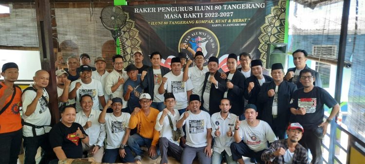RAPAT KERJA PENGURUS ILUNI 80 TANGERANG MASA BAKTI 2022-2027 BERJALAN LANCAR DAN SUKSES