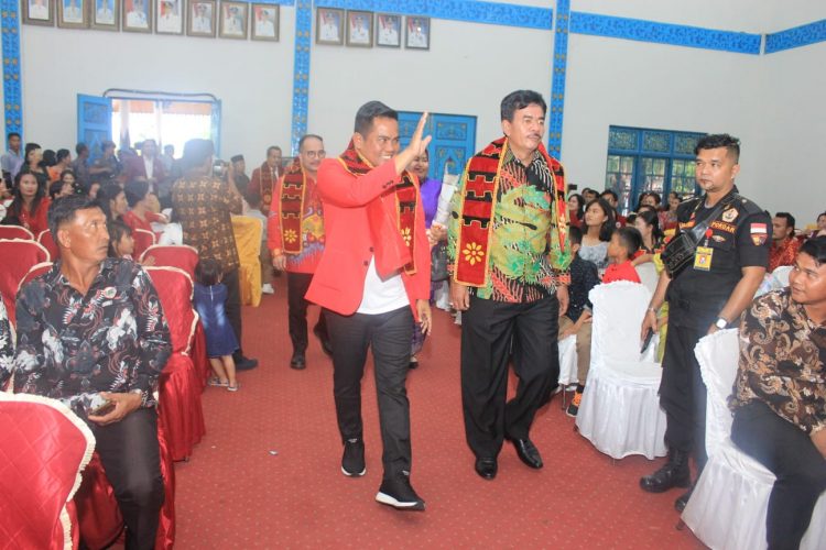 Bupati Nias Barat Hadiri Perayaan Natal, Syukuran Tahun Baru Dan Pelantikan DPC PMNBI Kabupaten Pelalawan