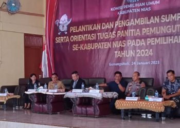 Kaban Kesbangpol Kab. Nias : PPS dan PPK Tidak Boleh Rangkap Jabatan